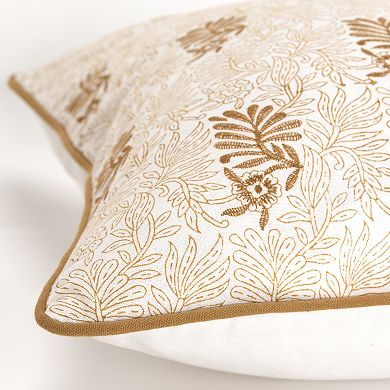 Rizzy Home Ruth Floral Throw Pillow