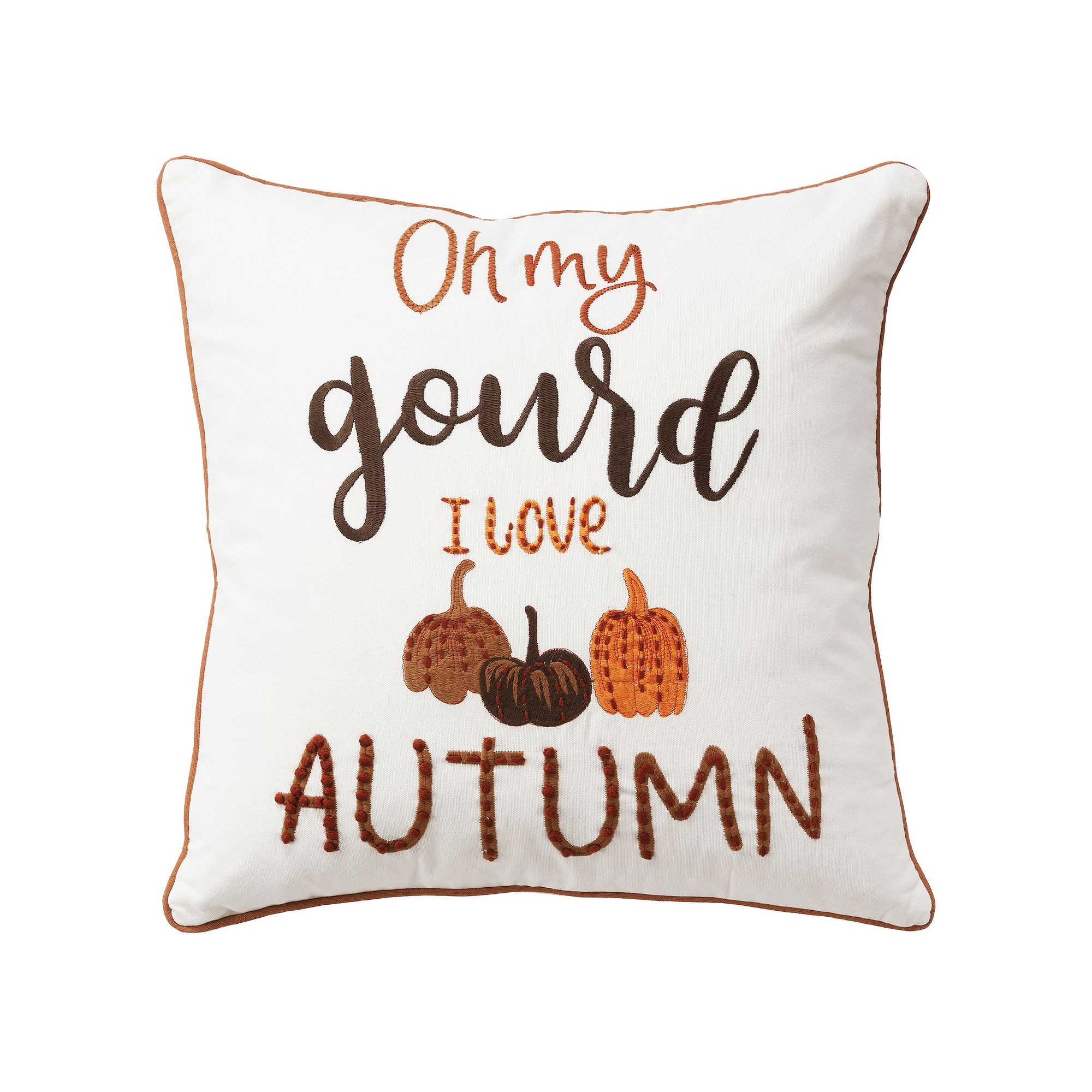 Rizzy Home Chad Throw Pillow, Natural Team