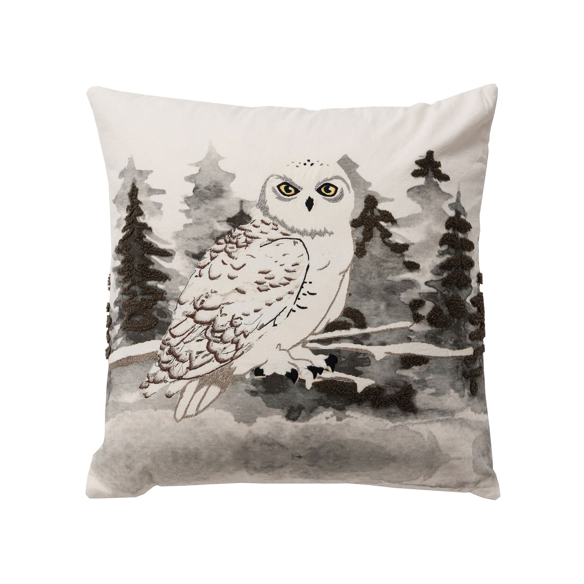 Rizzy Home Bray Throw Pillow, Natural Gray
