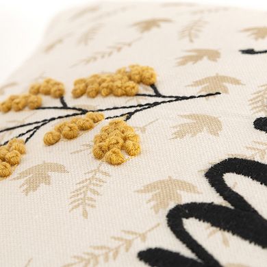 Rizzy Home Grey Throw Pillow