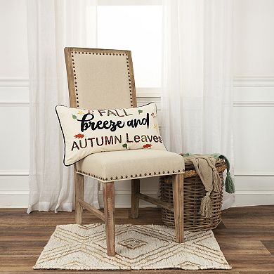 Rizzy Home Jack Fall Breeze Autumn Leaves Throw Pillow