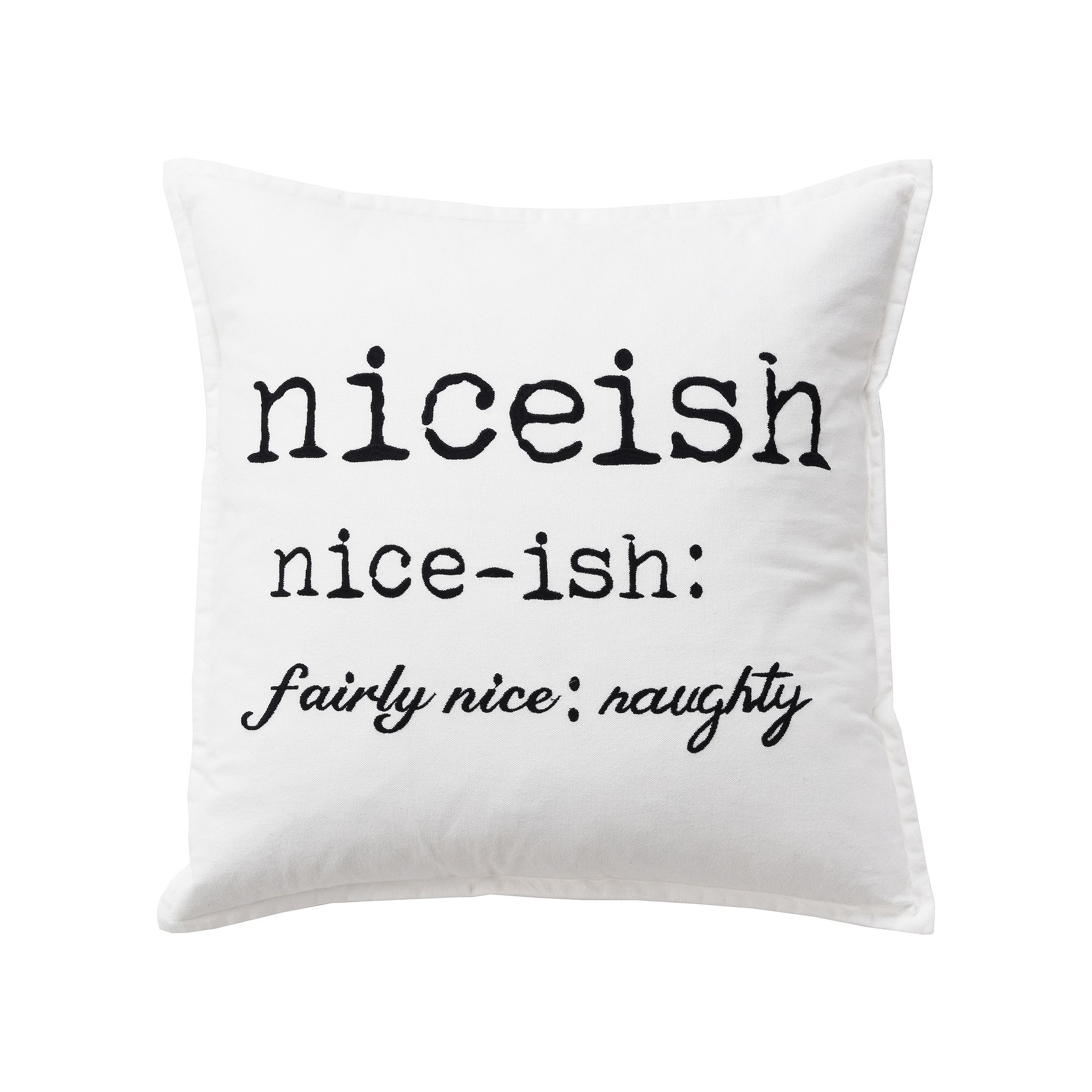 Rizzy Home Val Throw Pillow, Ivory