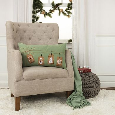 Rizzy Home Luke Festive Lumbar Throw Pillow