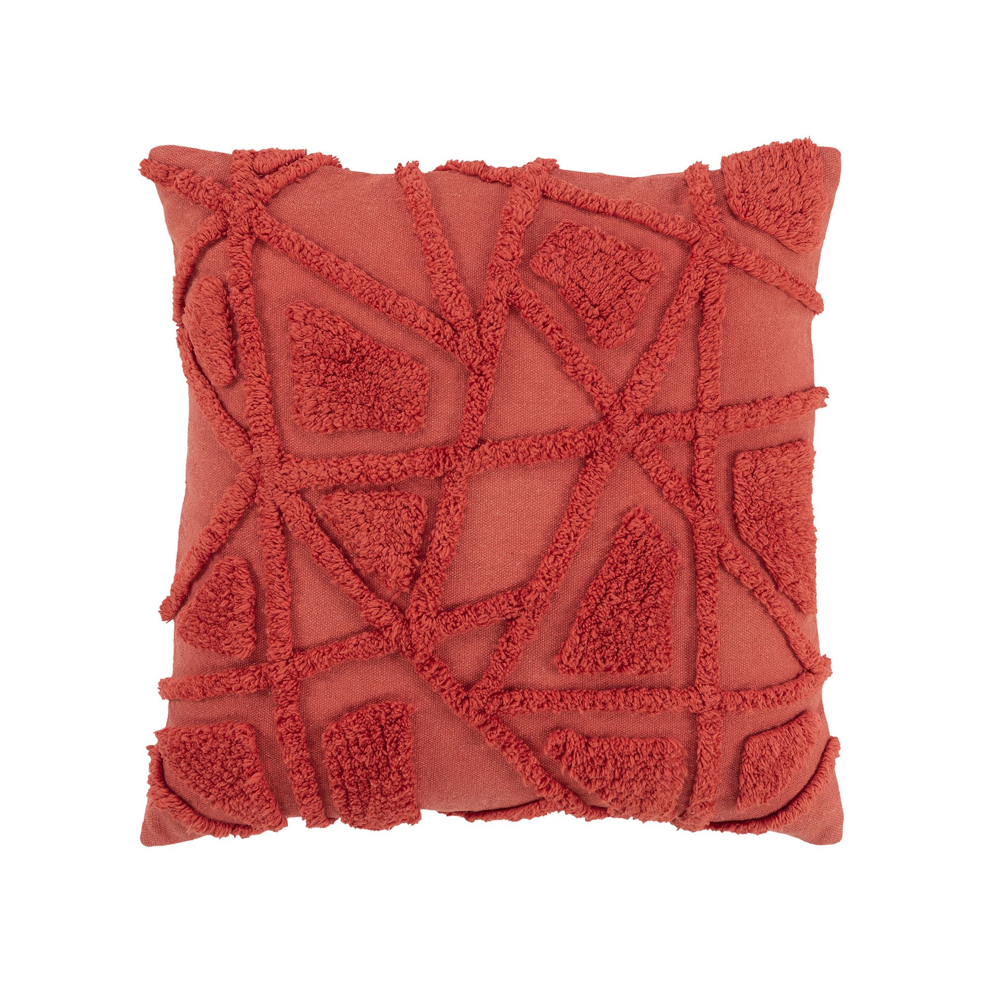 Rizzy Home Paige Textured Coral Throw Pillow, Pink