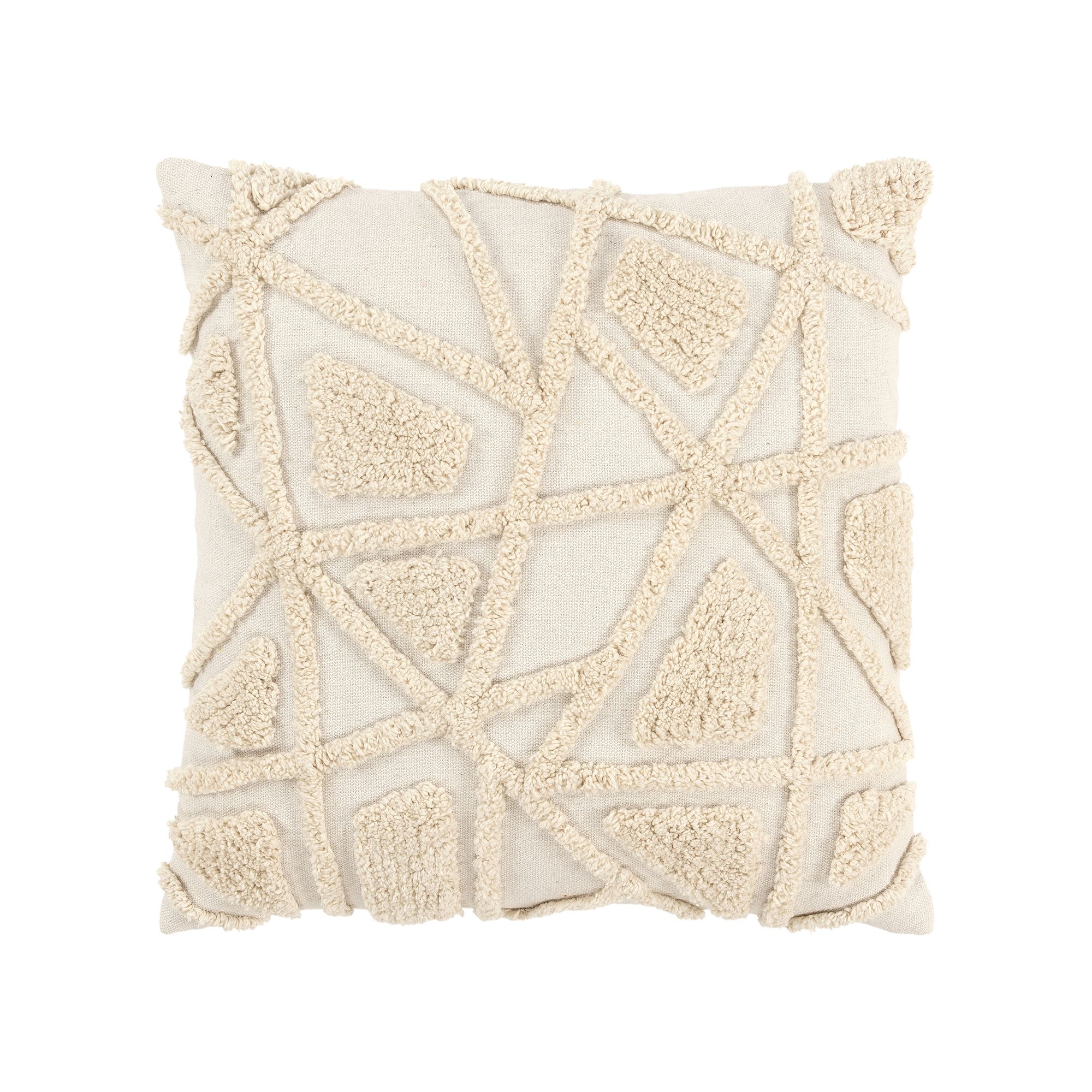 Rizzy Home Pearl Throw Pillow, Natural