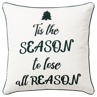 Rizzy Home Clark Tis The Season Throw Pillow