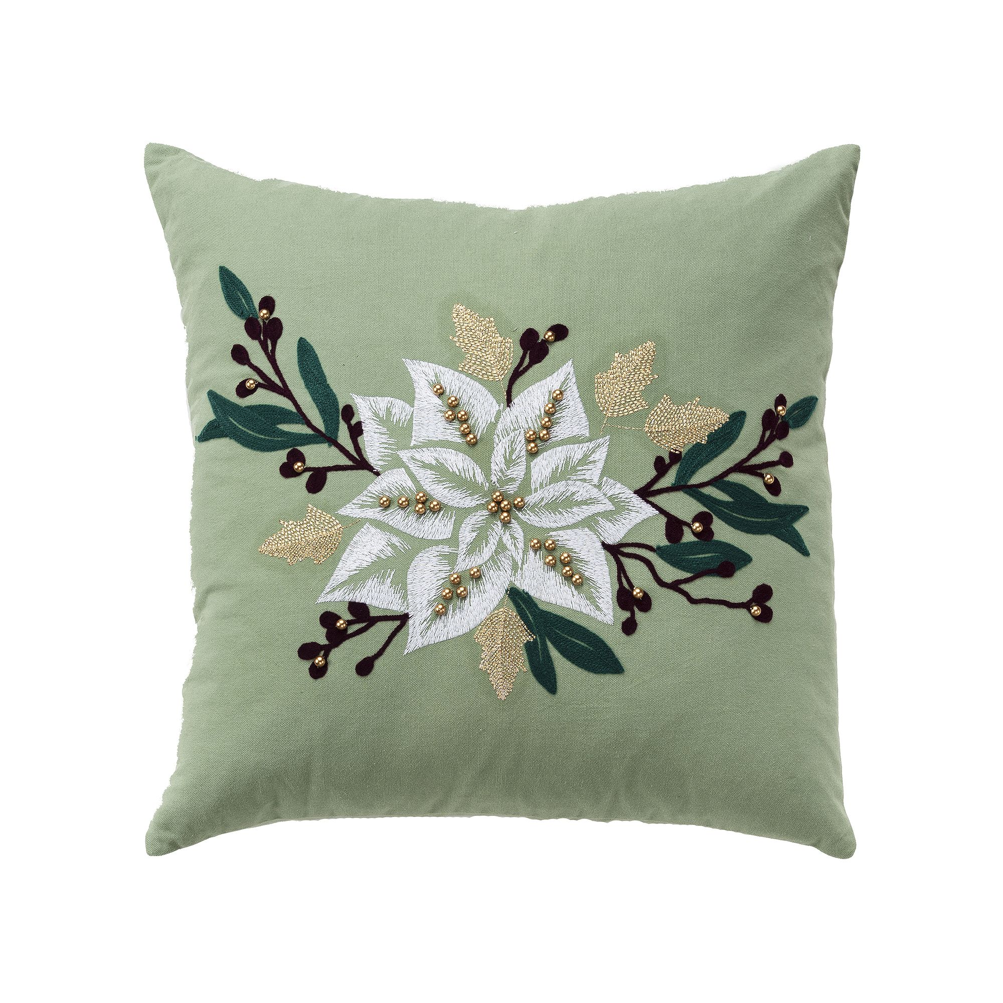 Rizzy Home Vince Throw Pillow, Green