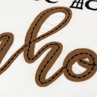 Rizzy Home Eve Welcome To Our Farmhouse Throw Pillow