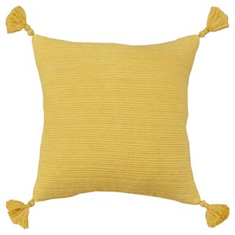 Rizzy Home Oliver Tassel Throw Pillow