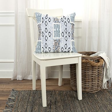 Rizzy Home Logan Blue Throw Pillow