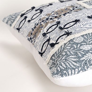 Rizzy Home Logan Blue Throw Pillow