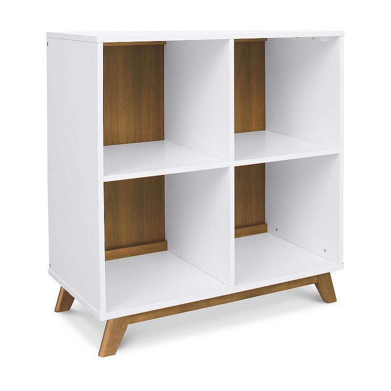 DaVinci Otto Convertible Changing Table and Cubby Bookcase - White and Walnut