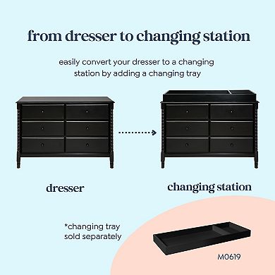 DaVinci Jenny Lind Spindle 6-Drawer Dresser