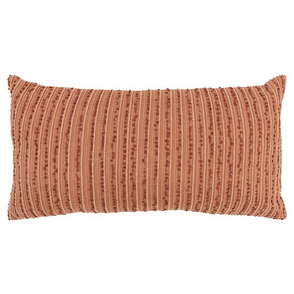 Rizzy Home Avery Throw Pillow - Terra Cotta