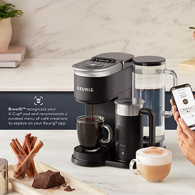 Keurig® K-Cafe® SMART Single-Serve Coffee Maker with WiFi Compatibility, Latte & Cappuccino Machine with Built-In Frother