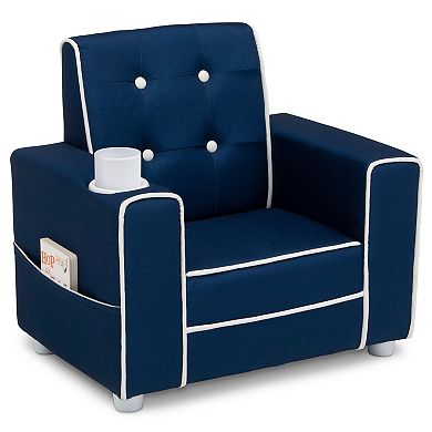 Delta Children Chelsea Kids Upholstered Chair with Cup Holder