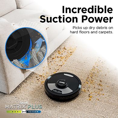 Shark® Matrix Plus 2in1 Robot Vacuum & Mop with Sonic Mopping, Matrix Clean (RV2610WD)