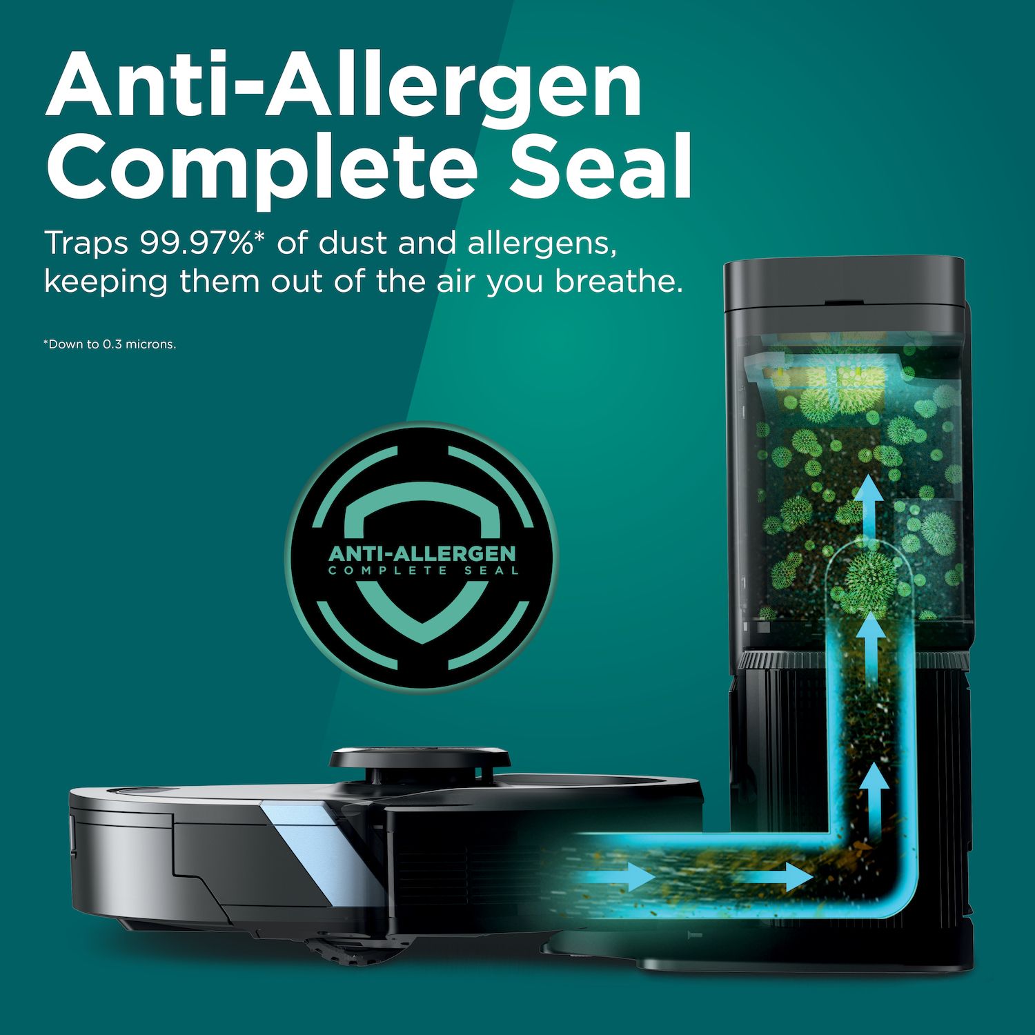 Shark Matrix Plus 2in1 Robot Vacuum & Mop with Sonic Mopping, Matrix Clean, HEPA Bagless Self Empty (RV2610WA)