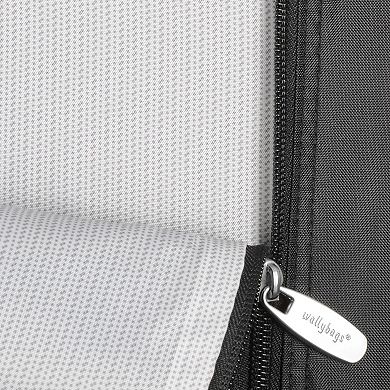 WallyBags 52-Inch Premium Travel Garment Bag with Shoulder Strap and Two Large Pockets