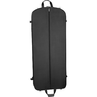 WallyBags 52-Inch Premium Travel Garment Bag with Shoulder Strap and Two Large Pockets