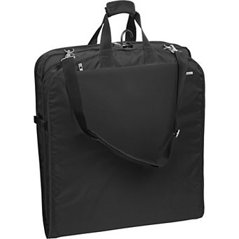 WallyBags 52-Inch Premium Travel Garment Bag with Shoulder Strap and Two Large Pockets