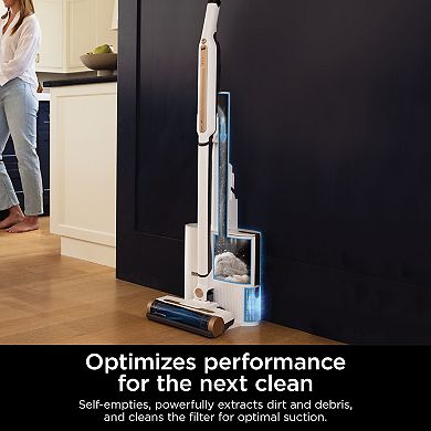 Shark® Wandvac Self-Empty System Lightweight Cordless Vacuum with HEPA Base (WS642AE)