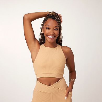 Women's Tone It Up Long Line Solid Rib Sports Bra