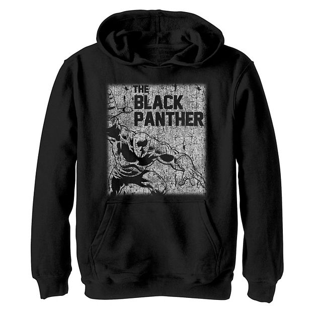 Boys 8 20 Marvel Retro Black Panther Chalk Hoodie