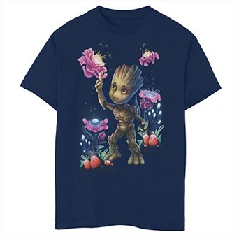 Boys 8-20 Marvel Guardians Of The Galaxy Groot Plants Graphic Tee