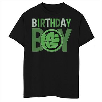 Boys 8-20 Marvel Incredible Hulk "Birthday Boy" Graphic Tee