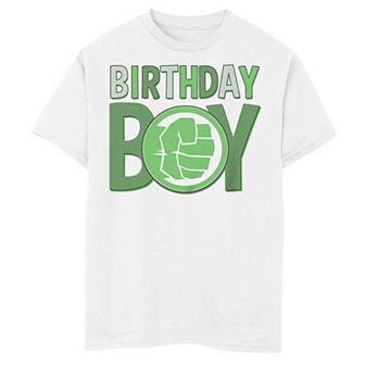 Boys 8-20 Marvel Incredible Hulk "Birthday Boy" Graphic Tee