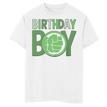 Boys 8-20 Marvel Incredible Hulk "Birthday Boy" Graphic Tee
