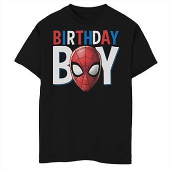 Boys 8-20 Marvel Spiderman "Birthday Boy" Graphic Tee