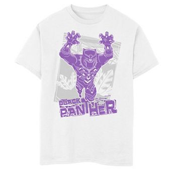 Boys 8-20 Marvel Black Panther Tropical Woodcut Graphic Tee