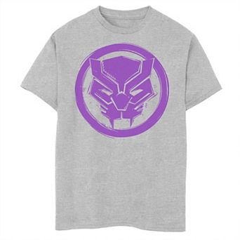 Boys 8-20 Marvel Black Panther Woodcut Logo Graphic Tee
