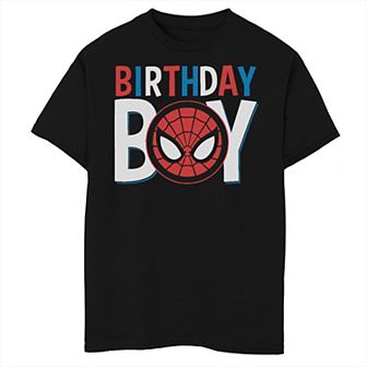 Boys 8-20 Marvel Classic Spiderman "Birthday Boy" Graphic Tee