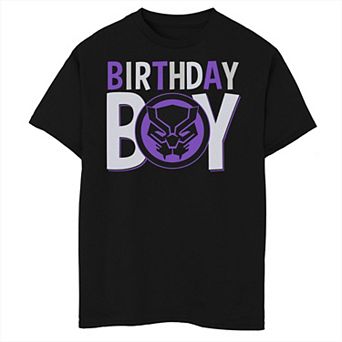 Boys 8-20 Marvel Classic Black Panther "Birthday Boy" Graphic Tee