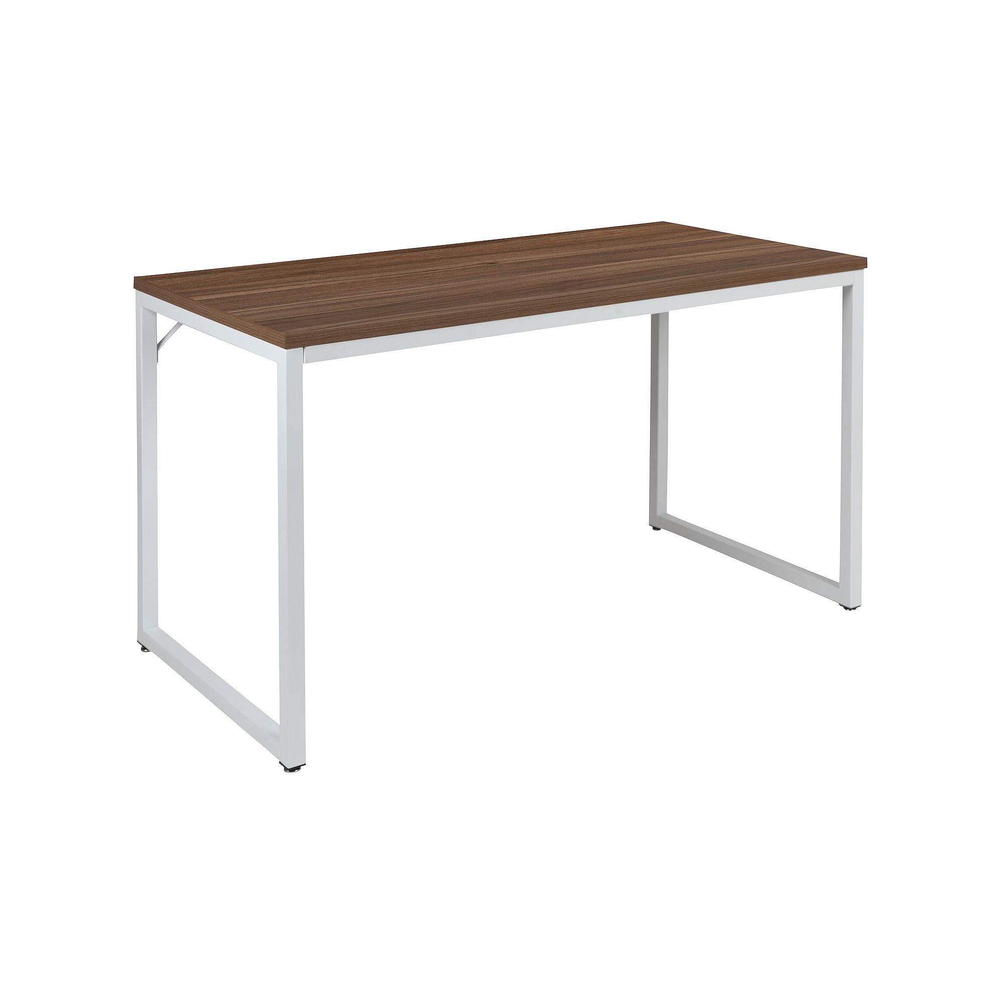 Flash Furniture Tiverton Industrial Modern Computer Desk, Brown Top White F