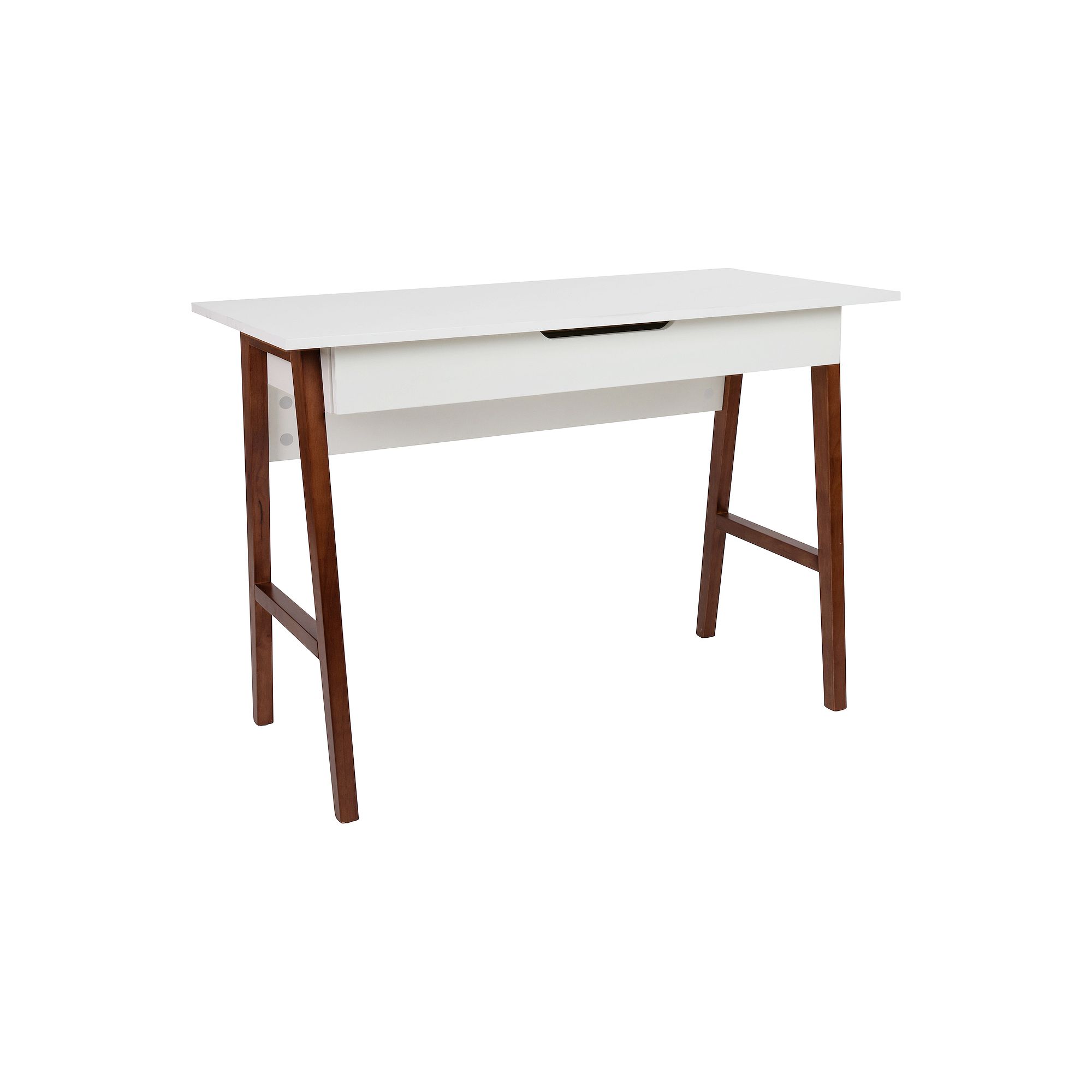 Flash Furniture Home Office Computer Desk, White Brown