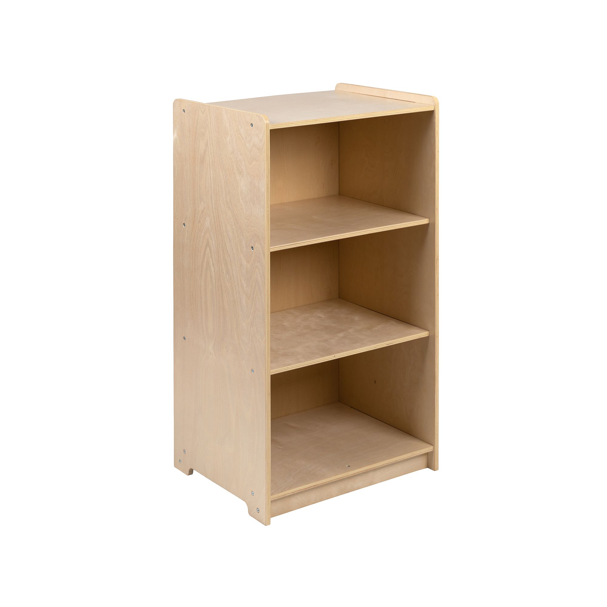 Flash Furniture Wooden 3 Section School Classroom Storage Cabinet, Natural
