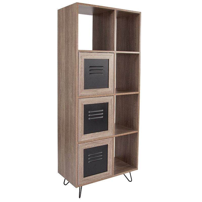 Flash Furniture Woodridge Collection 5 Cube Storage Organizer Bookcase with