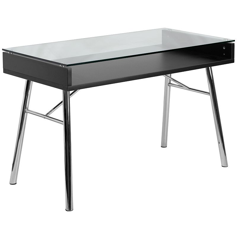 83455841 Flash Furniture Brettford Desk with Tempered Glass sku 83455841