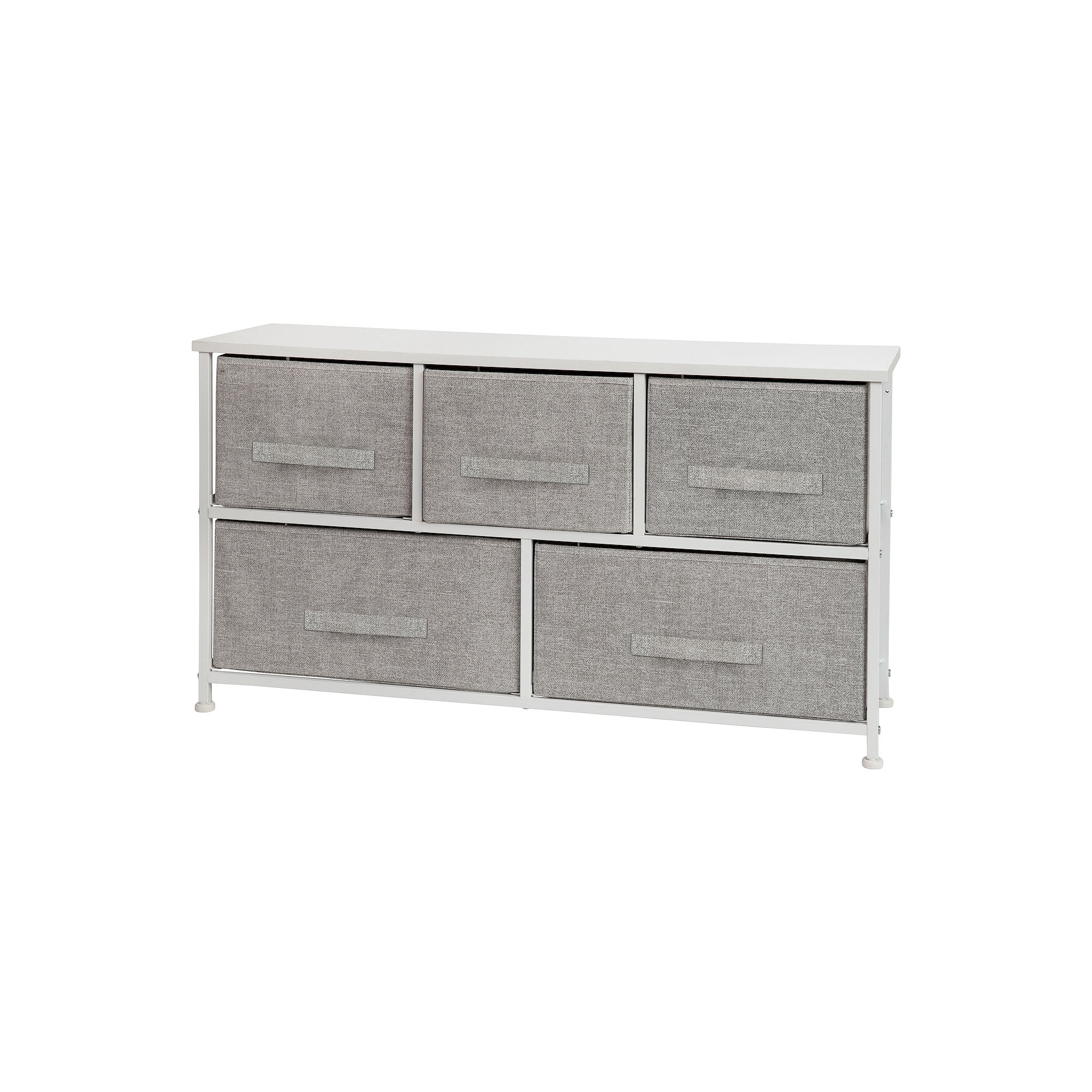 Flash Furniture 5 Drawer Wood Top Vertical Storage Dresser with Easy Pull F