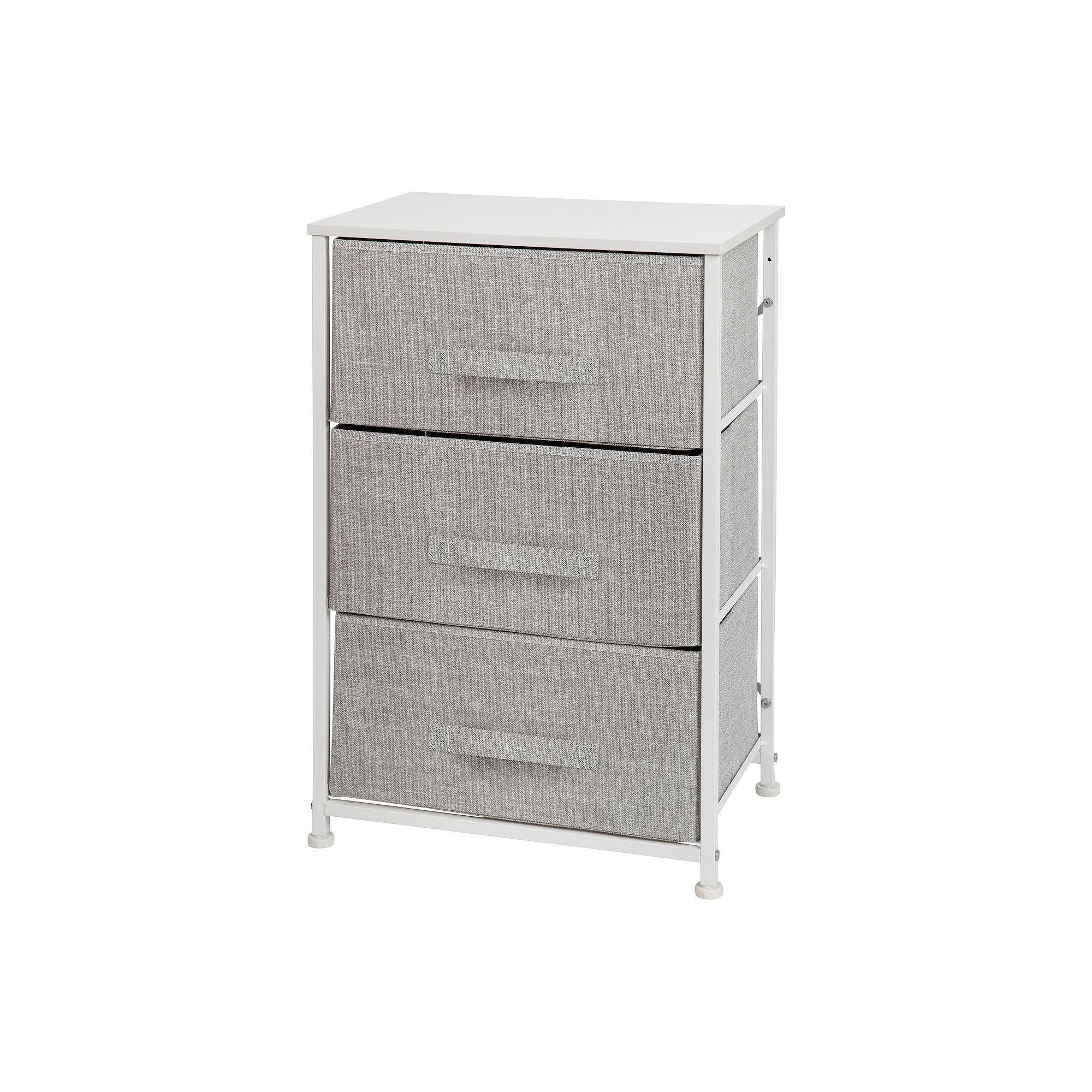Flash Furniture 3 Drawer Wood Top Vertical Storage Dresser with Easy Pull F