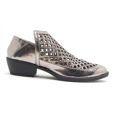 Qupid Sochi-134 Women's Perforated Ankle Boots