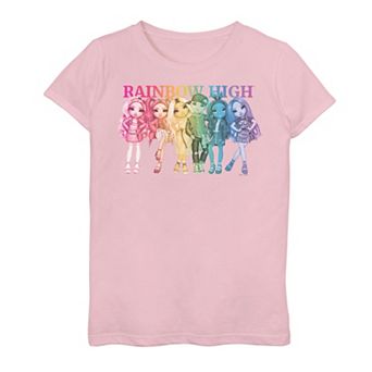 Girls 7-16 Rainbow High Spring Group Rainbow Figure Graphic Tee