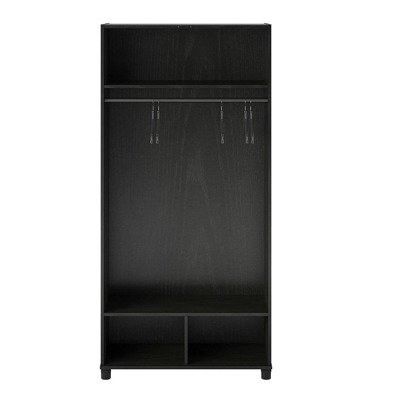 Systembuild Evolution Camberly 36 Mudroom Storage Cabinet, Black