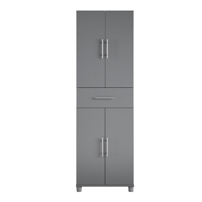 Systembuild Evolution Camberly 4-Door Storage Cabinet, Grey