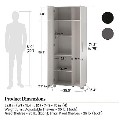 Systembuild Evolution Camberly Tall Asymmetrical Cabinet