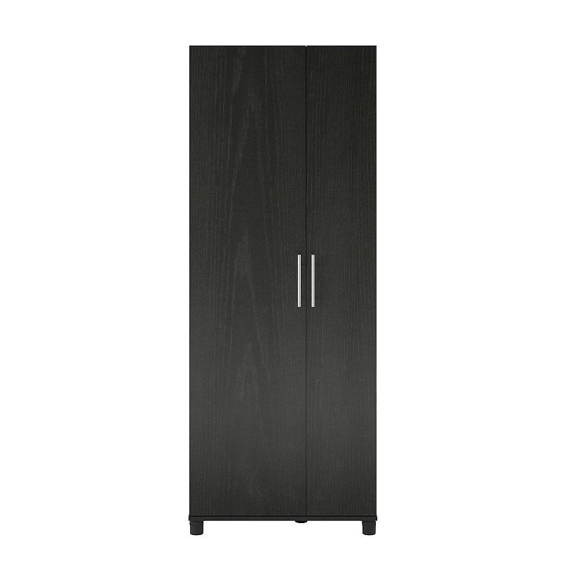 Systembuild Evolution Camberly Tall Asymmetrical Cabinet, Black